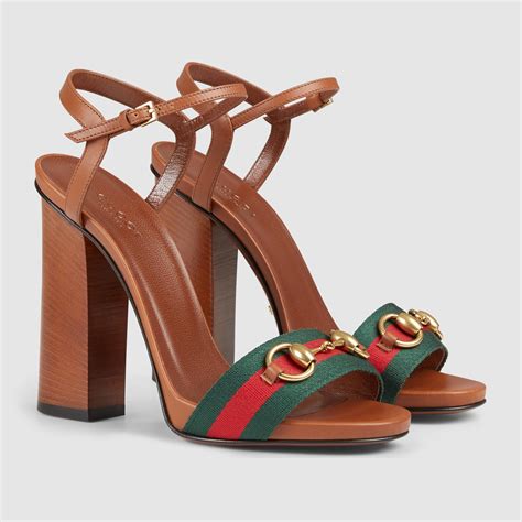 gucci t strap sandal brown|T.